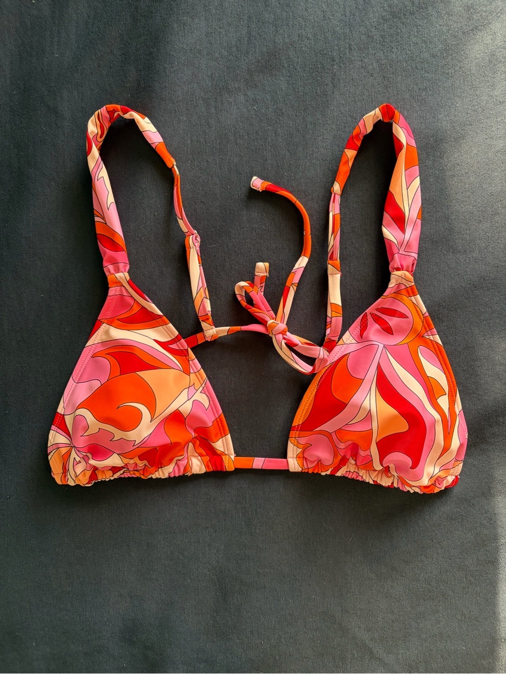 wild fable Pink Abstract Print Bikini Top